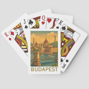 Boedapest Hongarije Travel Art Print Pokerkaarten