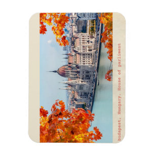 Boedapest Hongarije vintage huis van het parlement Magneet
