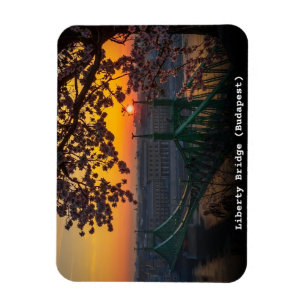 boedapest hongarije vintage liberty brug cadeaus magneet