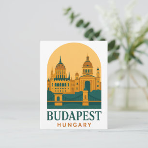 Boedapest Hongarije Vintage Reisansichtkaart – Ret Briefkaart