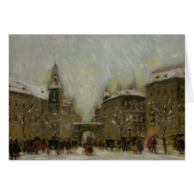 Boedapest in de sneeuw (Voorkant Horizontaal)