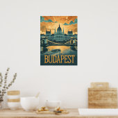 Boedapest  Kunst Poster (Keuken)