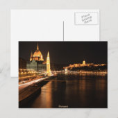 Boedapest-nacht in april 2012 briefkaart (Voorkant / Achterkant)