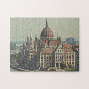 Boedapest Parlement Zuid-zijfotografie Legpuzzel