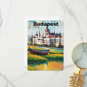Boedapest Reisbriefkaart Kunst, Hongarije Reisbrie Bedankkaart