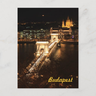 Boedapest 's nachts briefkaart
