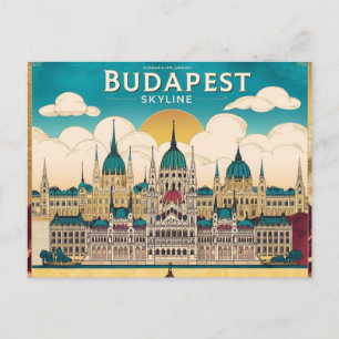Boedapest Skyline Travel fascinerende kunstwerken Briefkaart