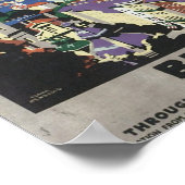 Boedapest Via Harwich Vintage Travel Poster (Hoek)