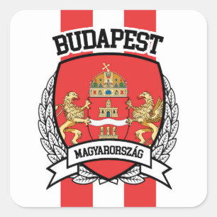 Boedapest Vierkante Sticker