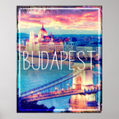 Boedapest, Vintage poster (Voorkant)