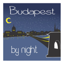 Boedapest voor nacht , poster boedapest