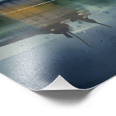 Boedapest waterverf kunst foto afdruk (Hoek)