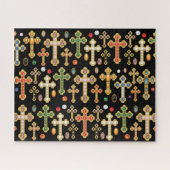 Boedde kruisingen met Faux Gemstenen Legpuzzel (Horizontaal)