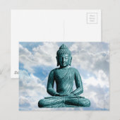 Boeddha alleen - Horizontaal Briefkaart (Voorkant / Achterkant)