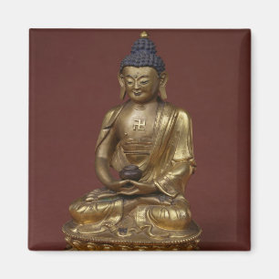 Boeddha Amitayus zit in meditatie Magneet