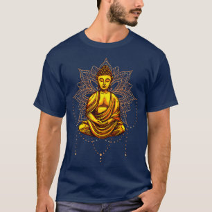 Boeddha beeld meditatie mantra t-shirt