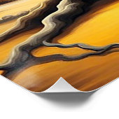 Boeddha bemiddelt onder boom perfect poster (Hoek)