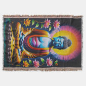 Boeddha - Bloeiende mindfulness Deken (Voorkant)