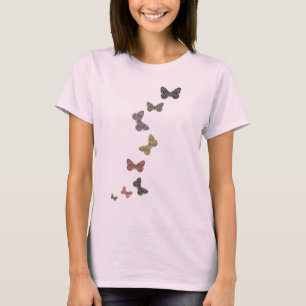 Boeddha Butterfly Pattern T-Shirt
