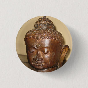 "Boeddha Button! " Ronde Button 3,2 Cm