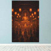 Boeddha Canvas Afdruk (Insitu (Houten vloer))