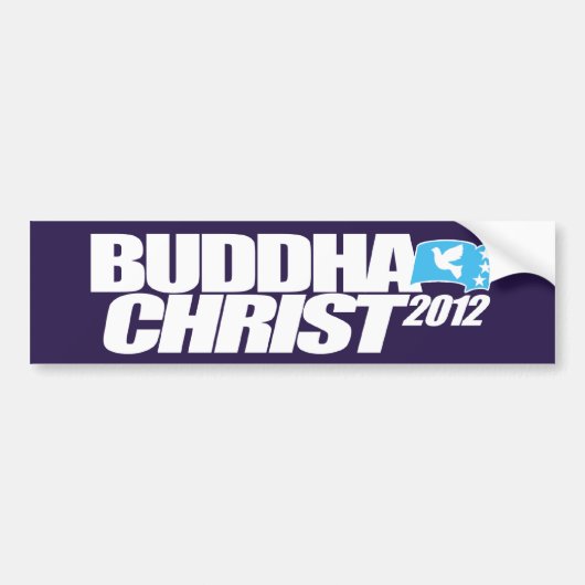 Boeddha Christus 2012 Bumpersticker (Voorkant)