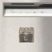 Boeddha citaat op geschilderde Boedha Magneet (Insitu (Vaatwasser))