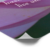 Boeddha citeert Lotus flower Poster (Hoek)