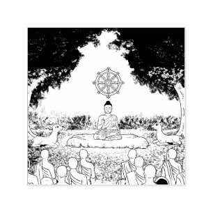 Boeddha, Dharma, Sangha Zelfinktstempel Zelfinktende Stempel