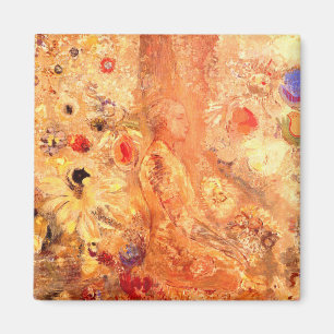 Boeddha door Symbolist Painter Odilon Redon Magneet