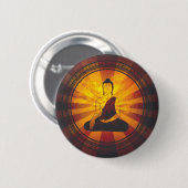 Boeddha-druk Ronde Button 5,7 Cm (Voorkant /achterkant)