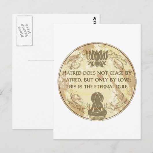 Boeddha Eternal Rule Briefkaart (Voorkant / Achterkant)