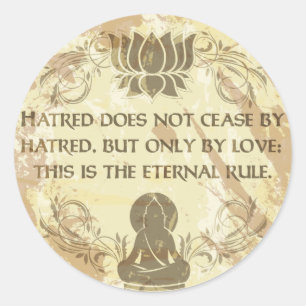 Boeddha Eternal Rule Ronde Sticker