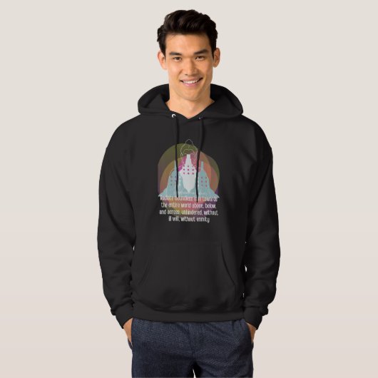 Boeddha Gautama Mindfulness Peace Loopende Kindnes Hoodie (Voorkant volledig)