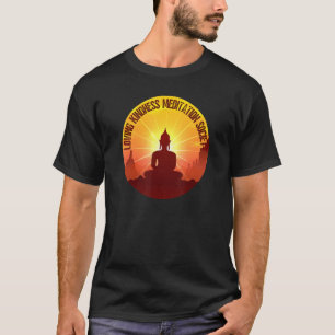 Boeddha Gautama Mindfulness Peace Loopende Kindnes T-shirt
