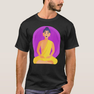 Boeddha Gautama Mindfulness Peace Loopende Kindnes T-shirt
