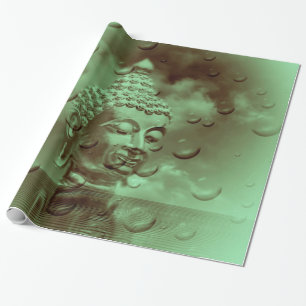 boeddha groen cadeaupapier