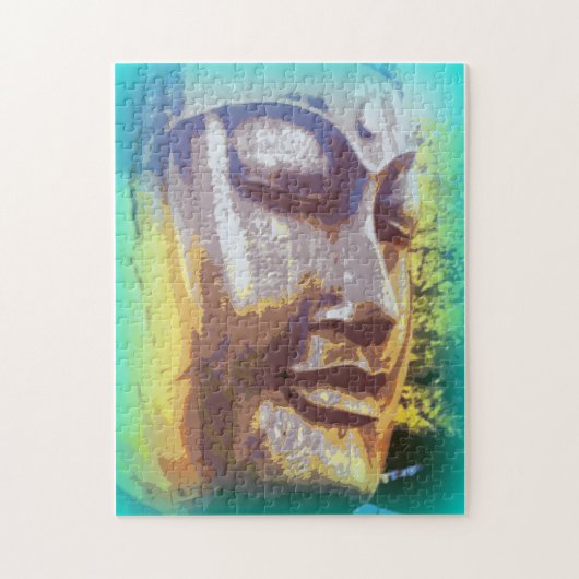 boeddha groen legpuzzel (Verticaal)