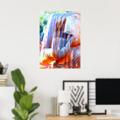 Boeddha hand in A-Ok mudra Poster (Thuiskantoor)