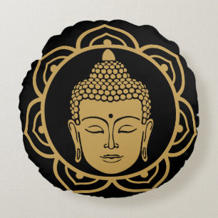 Boeddha hoofd meditatie kussen