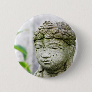 Boeddha-hoofdstandbeeld Ronde Button 5,7 Cm