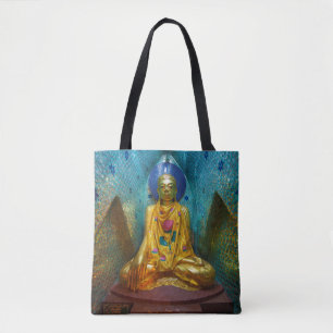 Boeddha in alcohol tote bag