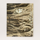 Boeddha in boomstammen legpuzzel (Verticaal)