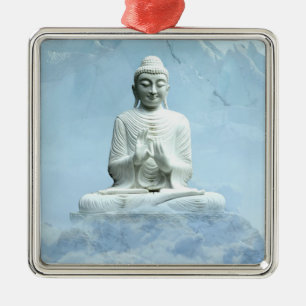 Boeddha in Clouds Metalen Ornament
