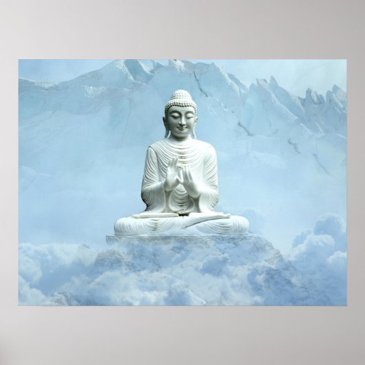 Boeddha in Clouds Poster (Voorkant)