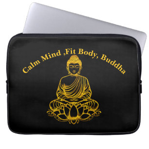 Boeddha in de Lotus Pose Laptop Sleeve