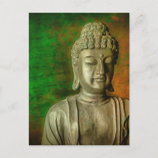 Boeddha in de Meditatie Briefkaart (Voorkant)