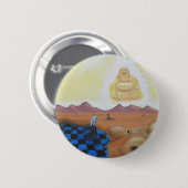 Boeddha in de Sky Pin Ronde Button 5,7 Cm (Voorkant /achterkant)