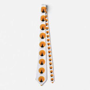 boeddha in de zonsopgang, boeddhisme,zen, stropdas