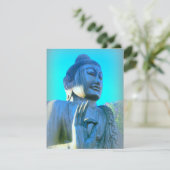 boeddha in discussie over mudra (Staand voorkant)